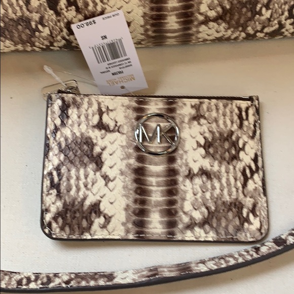 NWT Michael Kors Snakeskin purse and wallet - Picture 4 of 8